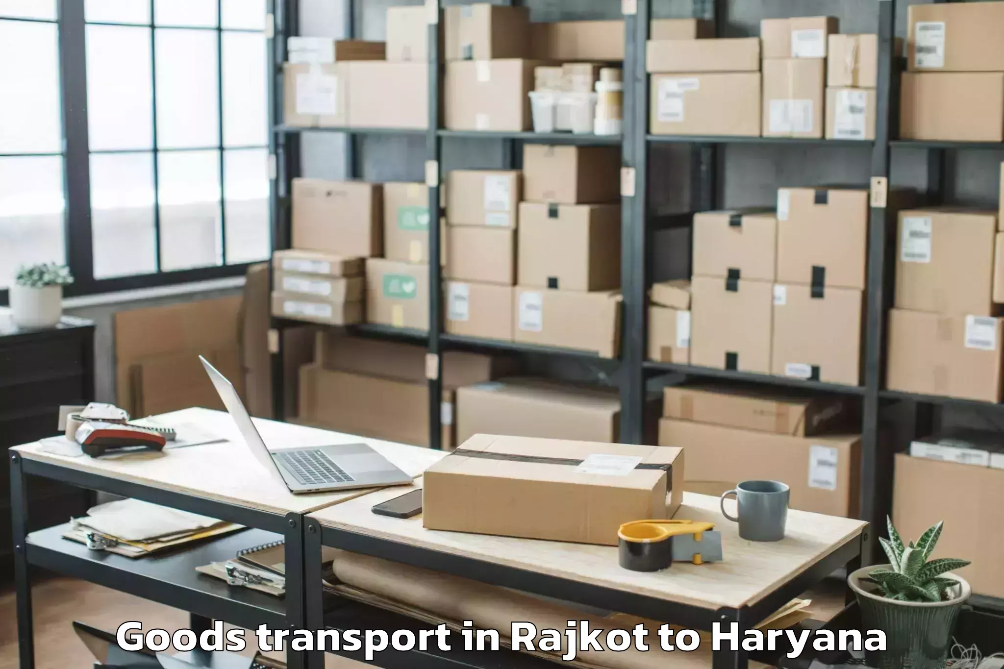 Trusted Rajkot to Kosli Goods Transport